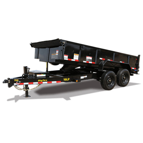 Big Tex Dump Trailer | 14FT | HD | Tandem Axle | Ultra Low Profile | Slide-In Ramps | 16LP-14BK6SIRPD
