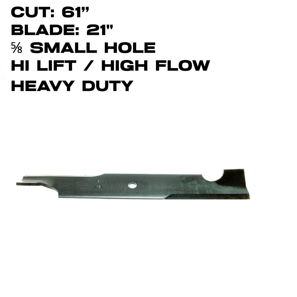 Rotary Blade | 21" X 5/8" | Heavy Duty | Hi-Flow | Bobcat / Ferris / Honda | 61" Deck | 2174