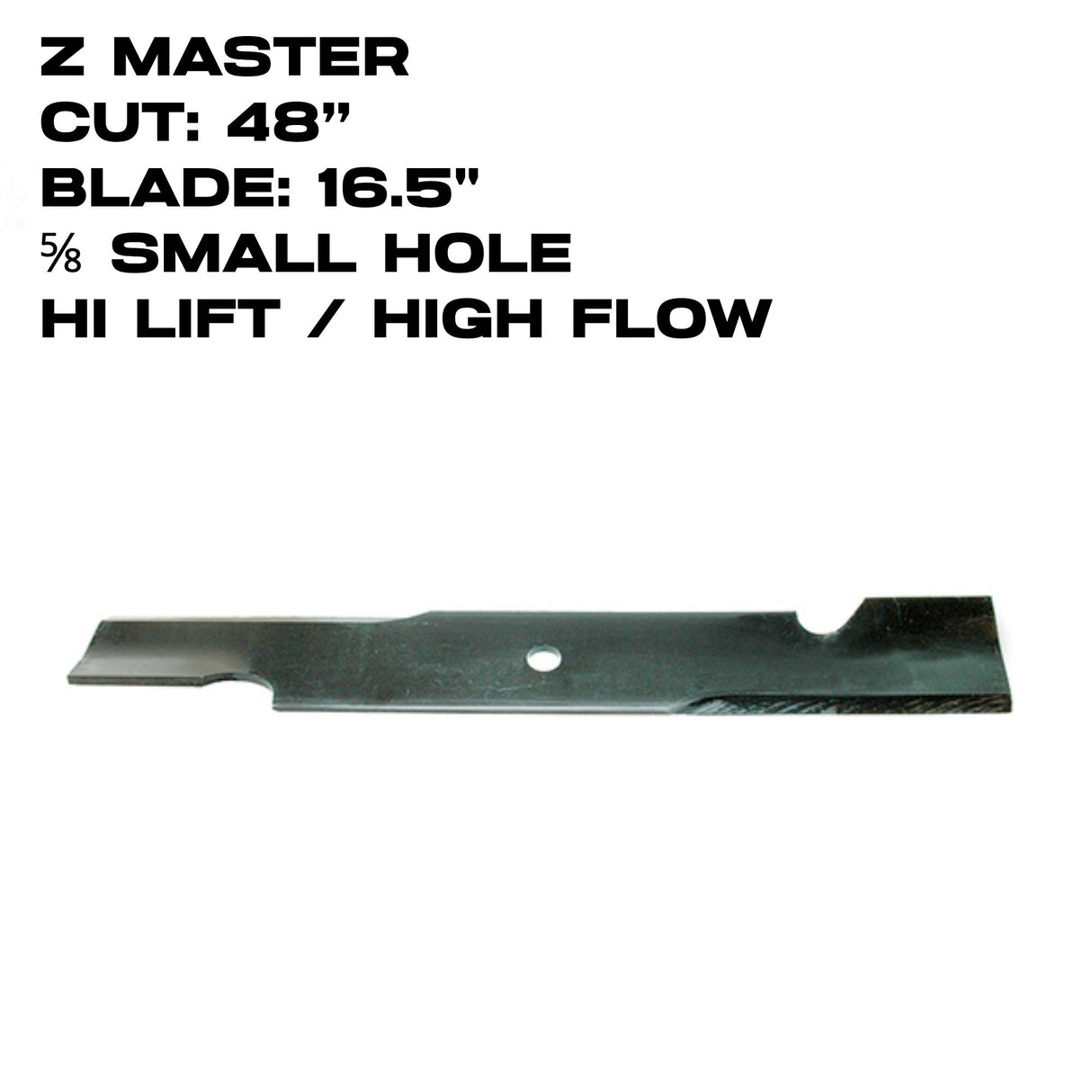 Rotary Hi-Flow Blade | 16-1/2" X 5/8" | Z Master | 48" Deck | 3403