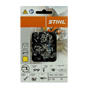 STIHL Oilomatic Picco Micro | 63 PM 55 | 16 in. | 55 Drive Links | Chainsaw Chain | 3613 005 0055 | Main Street Mower | Winter Garden | Clermont | Ocala