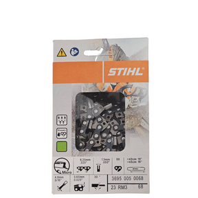 STIHL Oilomatic Rapid Micro 3 | 23 RM3 68 | 18 in. | 68 Drive Links | Chainsaw Chain | 3695 005 0068 | Main Street Mower | Winter Garden | Clermont | Ocala