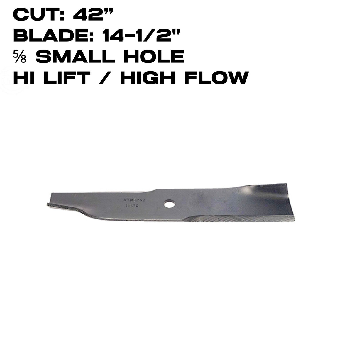 Rotary Blade | 14-1/2" X 5/8" | Bad Boy /Dixie Chopper/ Gravely | 42" Deck | 6020
