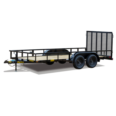 Big Tex Utility Trailer | 12FT | Tandem Axle  | Pipe Top | 60PI-12BK4RG