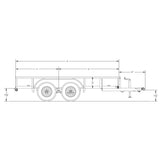 Big Tex Utility Trailer | 12FT | Tandem Axle  | Pipe Top | 60PI-12BK4RG