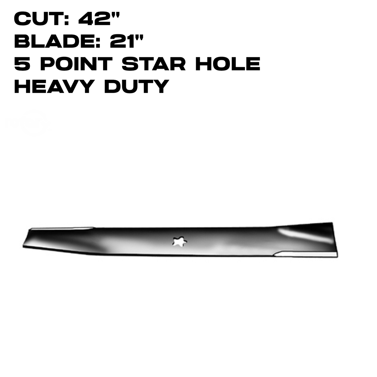 Rotary 21" X 5 Point Star | Heavy Duty | 42" Deck | AYP / HUSQVARNA / JOHN DEERE | 6262