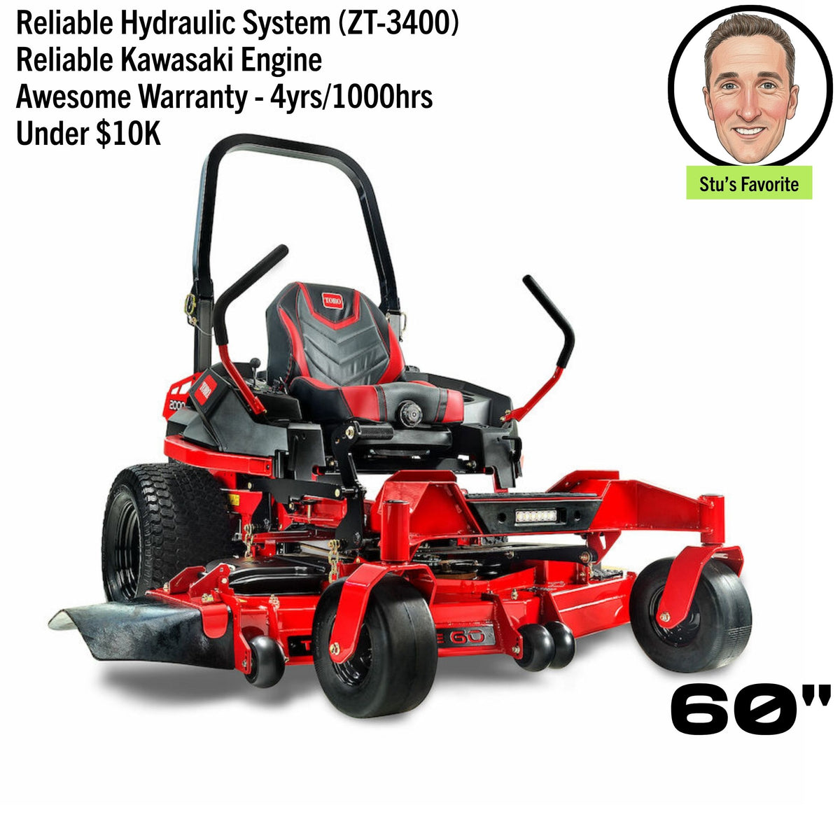 Toro Z Master 2000 | 60 in. Deck | 23.5 hp Kawasaki | Zero Turn Mower | 77292