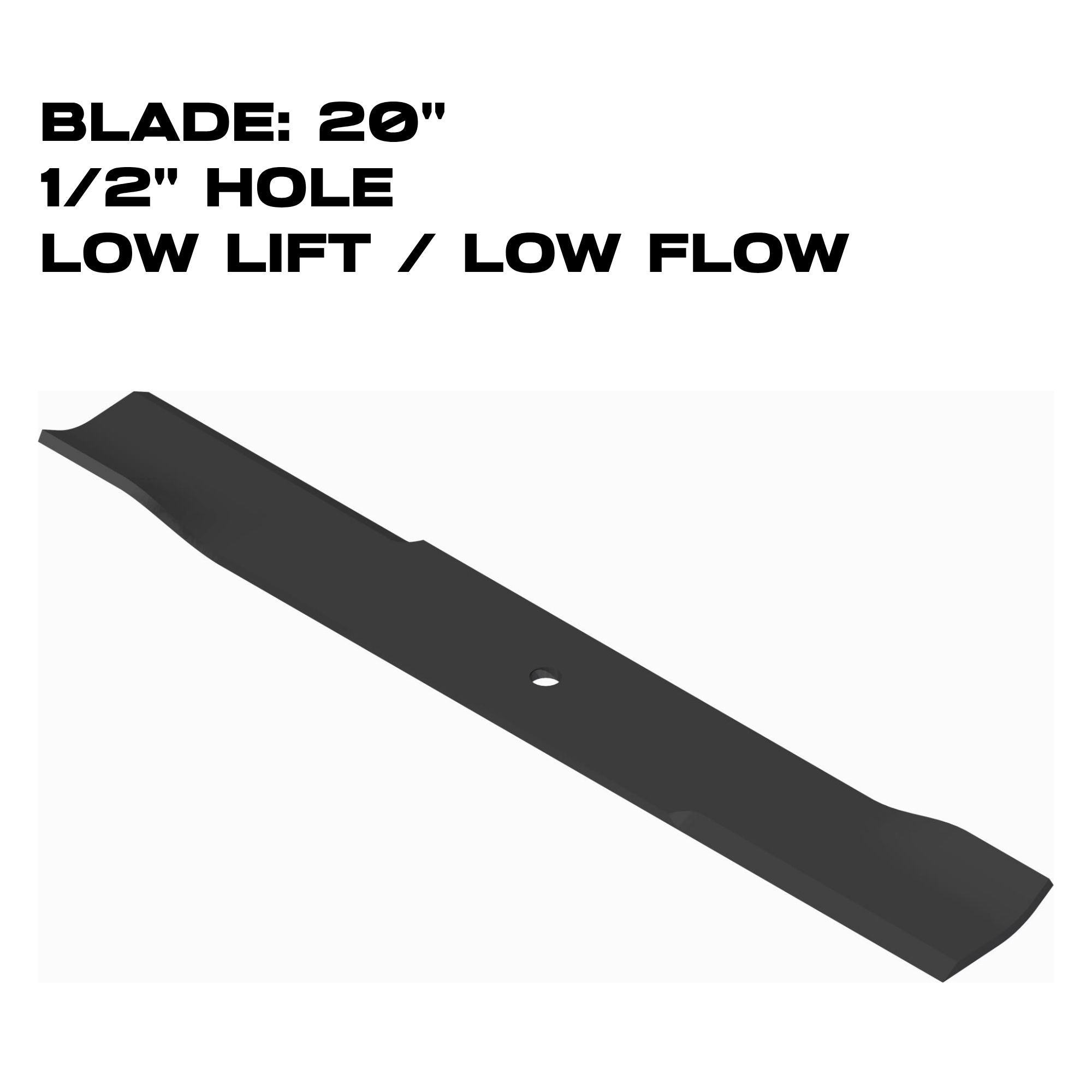 Ventrac Blade | Low lift | 20.00x1/2 | MK960 | RH | S  | 79.0119