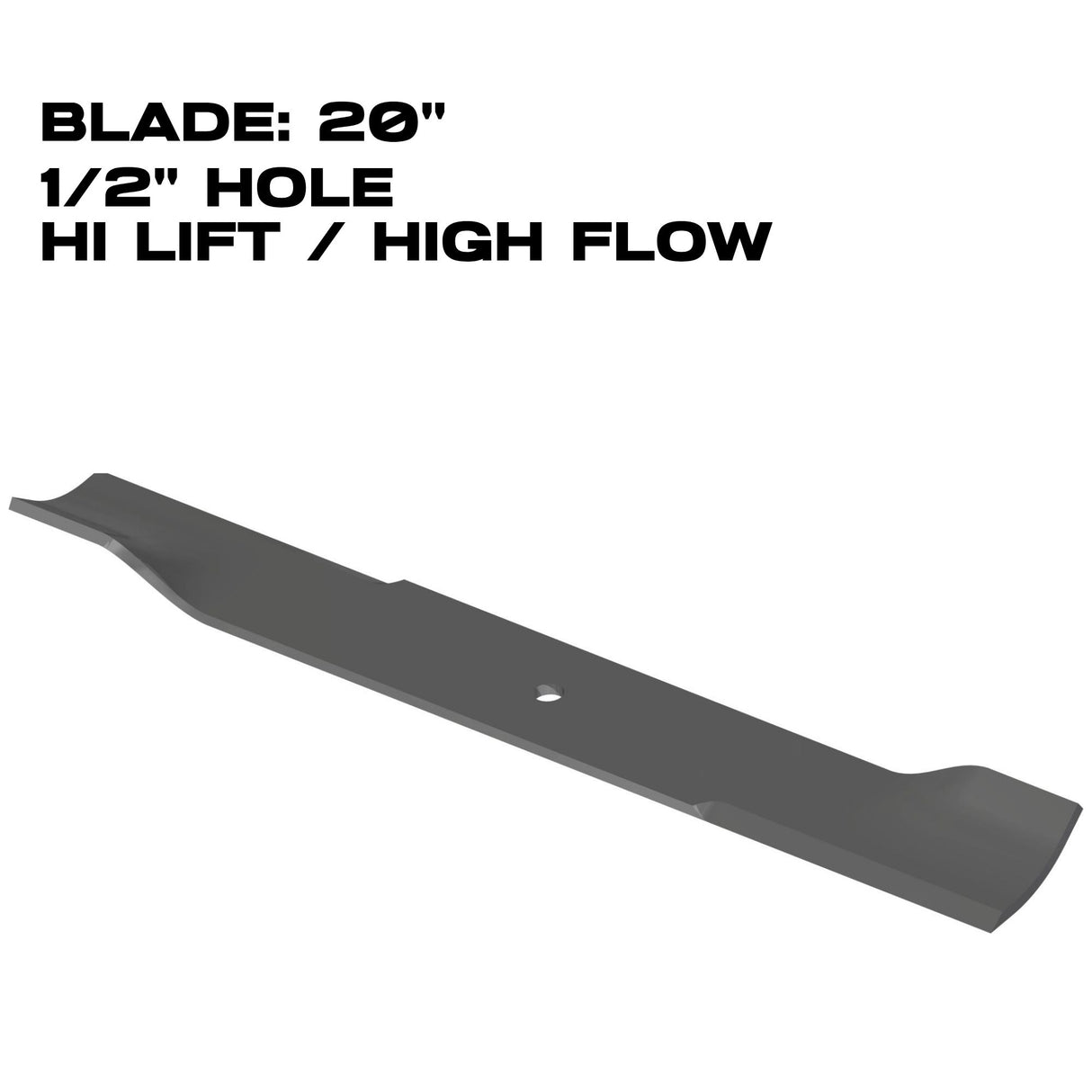Ventrac Blade | 20.00x1/2 | MK960 | RH | S | High Lift | 79.0120