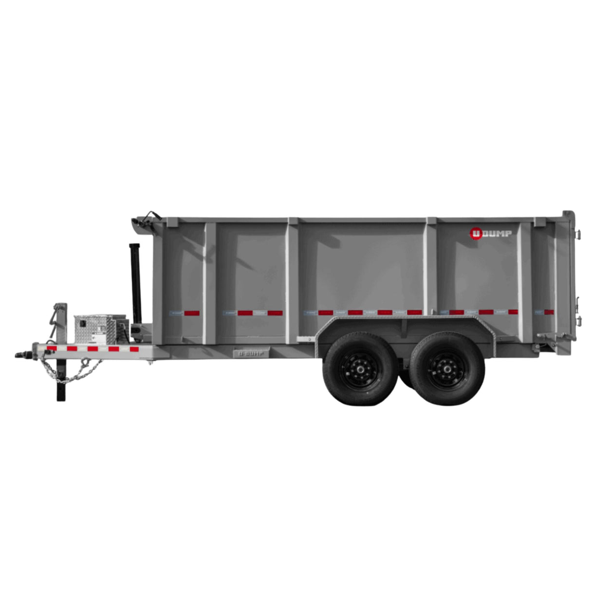 U-Dump Trailer | 7FT X 14FT | 14k GVWR | Telescopic | Tandem Axle | 831414T-25-LP