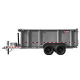 U-Dump Trailer | 7FT X 14FT | 14k GVWR | Telescopic | Tandem Axle | 831414T-25-LP