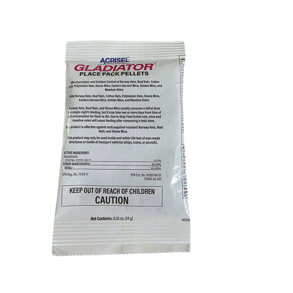Agrisel Gladiator Rodenticide | 5oz Pellet Pack