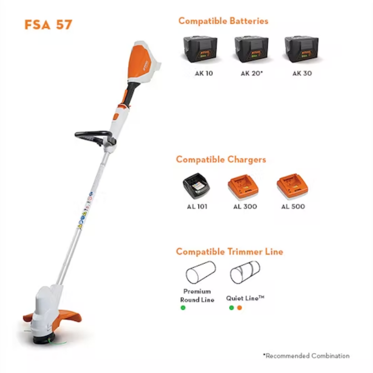 STIHL FSA 57 Battery Powered String Trimmer | Tool Only | Main Street Mower | Winter Garden | Clermont | Ocala