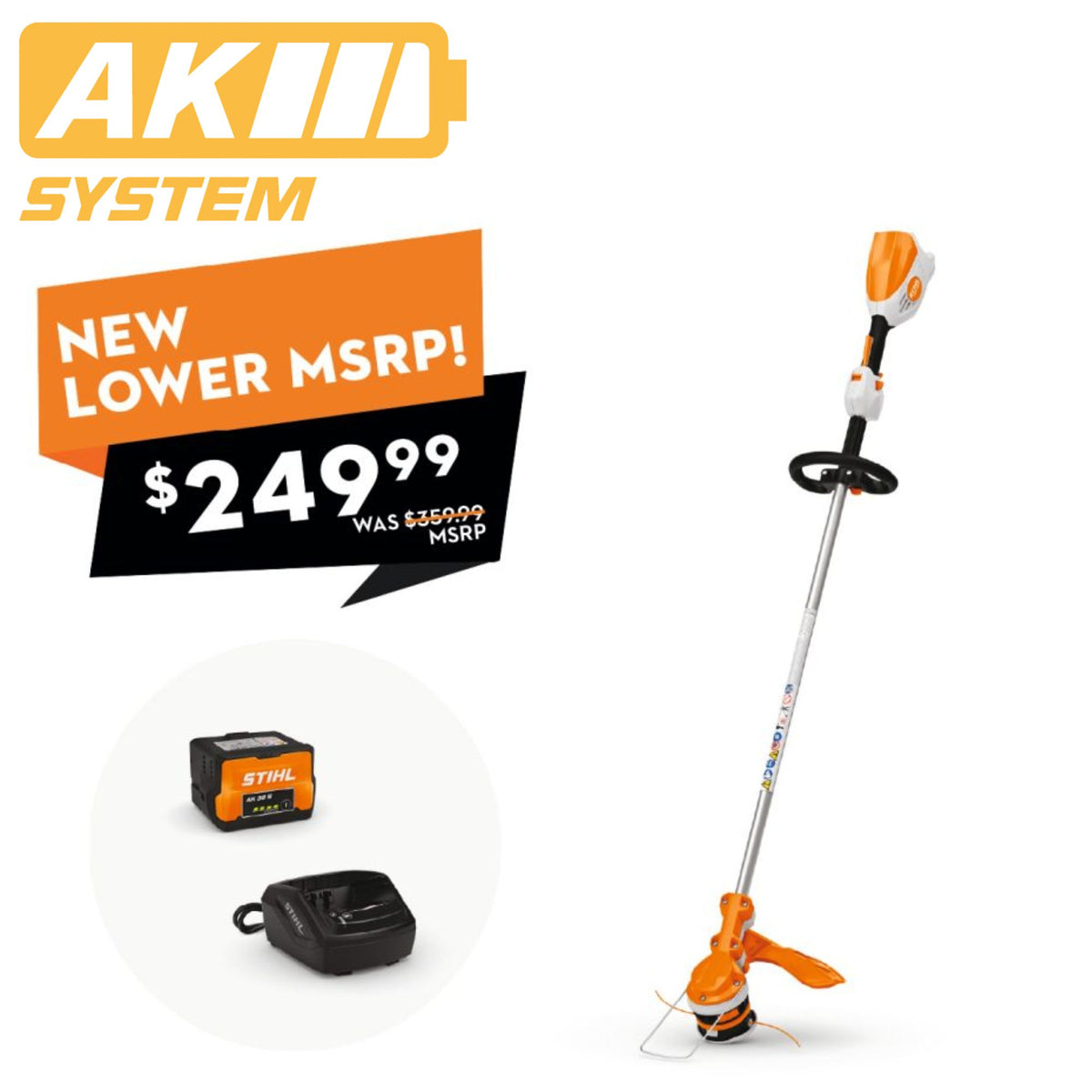 STIHL FSA 60 R Battery Powered Trimmer with EasySpool