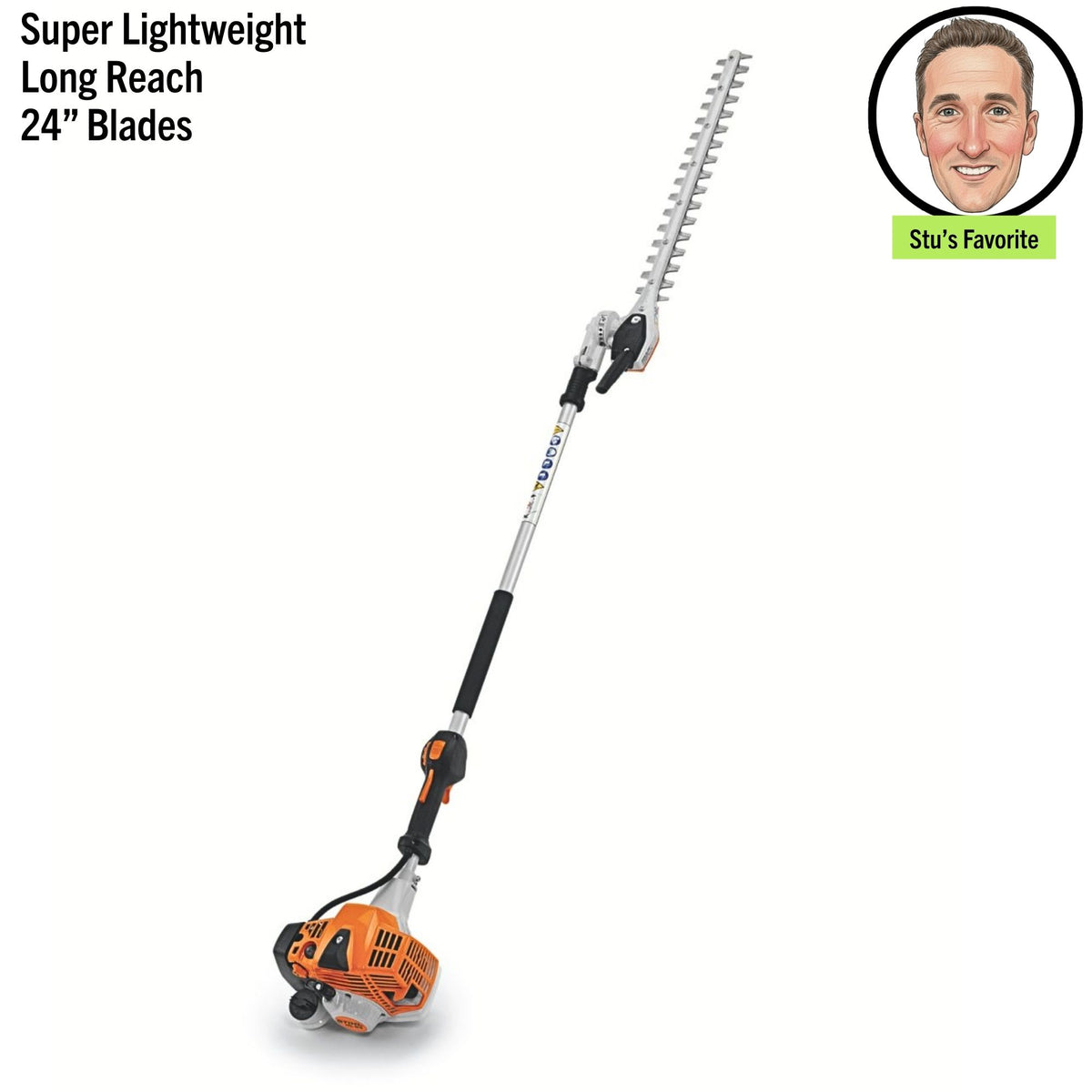 STIHL HL 94 K (145 Degree) Gas Powered Extended Reach Hedge Trimmer