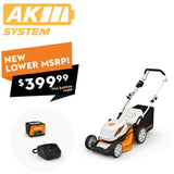 STIHL RMA 348  | 19In Deck | Battery Powered Walk Behind Mower with Battery and Charger