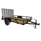 Triple Crown Utility Trailer | 6X10 | Single Axle  | Black | Gate |  U6X10G