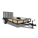 Triple Crown Utility Trailer | Single Axle  | Single Axle | 6x12 | U6X12G 2' MESH