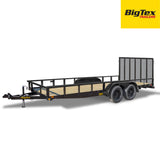 Big Tex Utility Trailer | 20FT | Tandem Axle | Pipe Top | 70PI-20R1A-4PBK