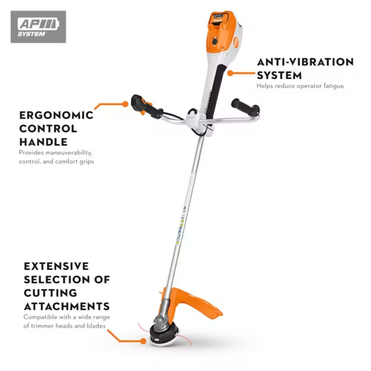 STIHL FSA 400 Battery Powered String Trimmer | Bike Handle | Tool Only