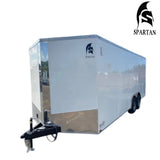 Spartan Enclosed Cargo Trailer | 8.5X18 | Tandem Axle | White | SP8.5X18TA