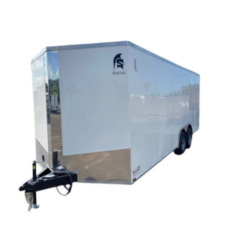 Spartan Enclosed Cargo Trailer | 7X12 | Tandem Axle | White | SP7X12TA