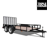 Triple Crown Utility Trailer | Tandem Axle  | 6x16 | Gate | U6X16TG